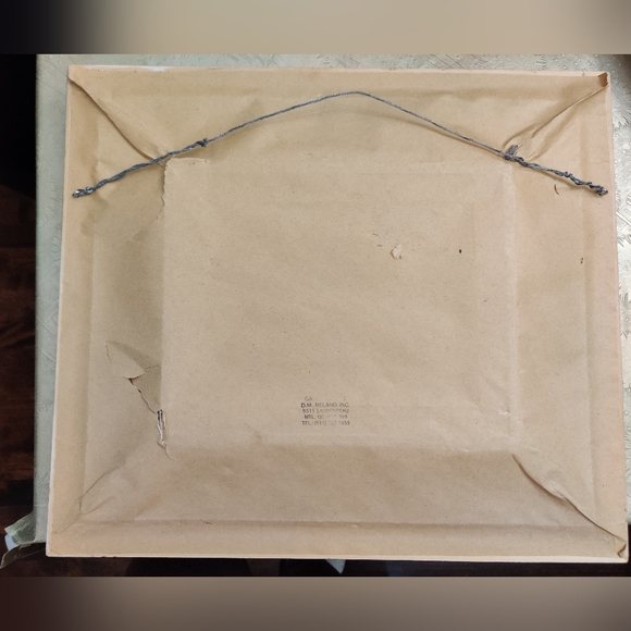 Vintage Original Painting Signed Percy Oil on Canvas - Picture 12 of 12